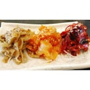 Spicy scallops, seasoned top shell and baby octopus - all of my favourite unlimited at Sankai!