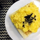 This black truffle scrambled eggs at a retro café stirred a bit of a hype recently in HK.