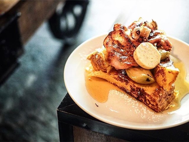 My favourite savoury french toast in Raffles Place.