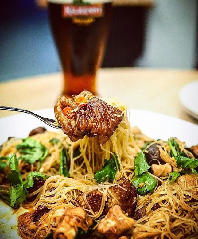 #tbt Canned Pork Trotters Bee Hoon from at 27 Yong Siak Street.