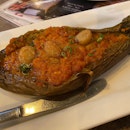 Grilled Eggplant with TSB Signature Chilli-$5.00