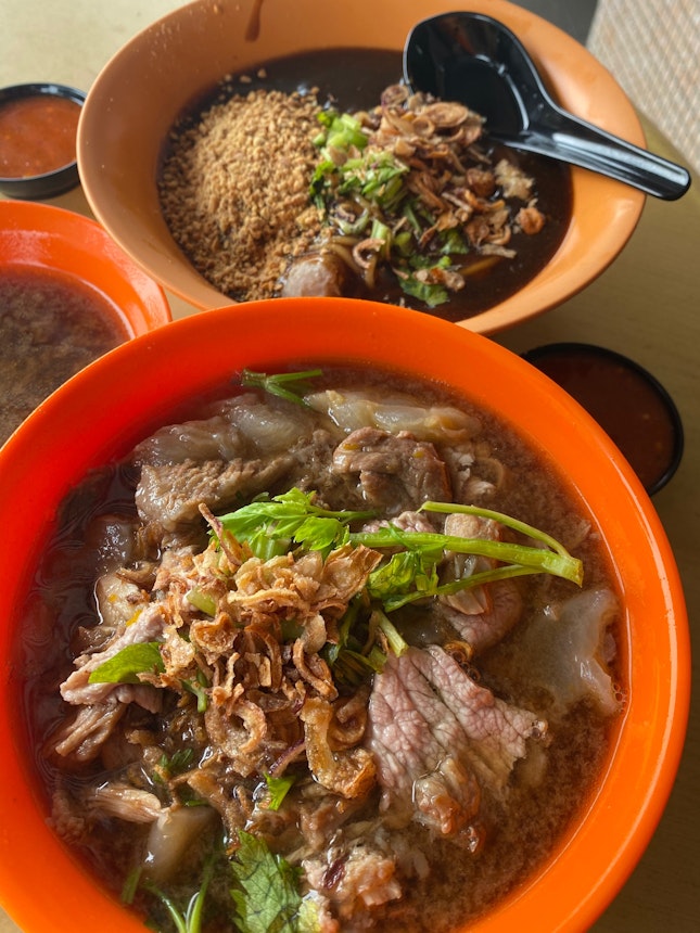 Mixed Beef Noodles (Soup) + Beef Ball Noodles (Dry)- $7 Each
