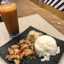 Kra-pao Basil Chicken with Rice