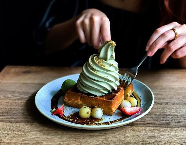 Sunday can't come any Faster @wearesunday Sunday Folks - Fresh Baked Waffles Petite (Single slice of Waffle) with Ice Cream (💵S$10 - 1 Topping, plus S$2 for each topping) 🥞
•
I believe this place needs no further introduction.