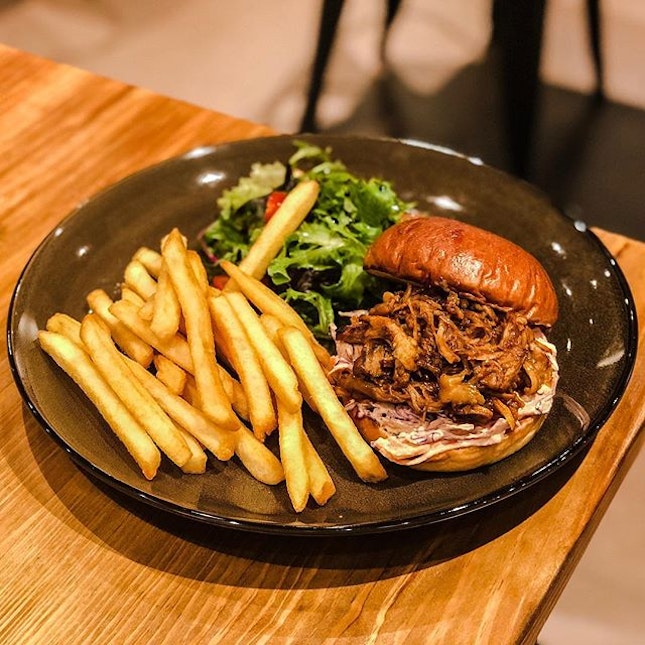 The Communal Place @thecommunalplace - Burgers - Pulled Pork (💵S$15) Slow cooked pulled pork with chipotle coleslaw and jalapeños.