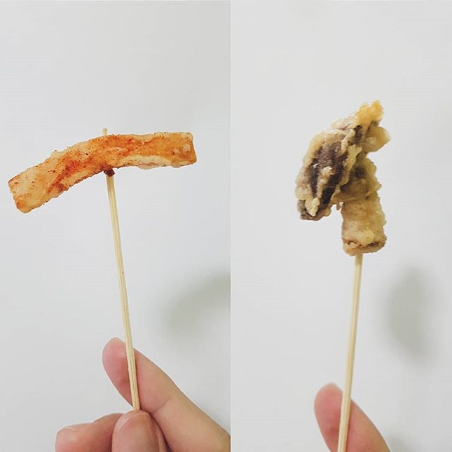 Sour plum sweet potato + Crispy shiitake mushroom 👀
#sgfood #burpple #vsco #pasarmalam