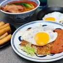 餐蛋面 ❤️ luncheon meat and egg noodles ✌🏼 #changiyummy #餐蛋面 #sgeastsiders