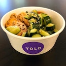 Chicken Rice with Cucumber Salad for lunch at @yolofoodsg at @thestarvista!
