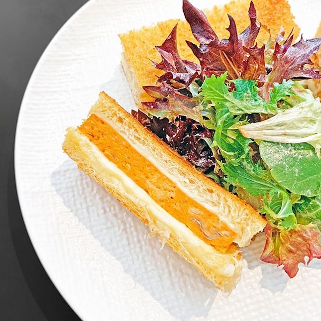 Otah Sandwich [S$16.00]
・
Brioche | Mackerel | Prawn | Comté
・
Finally tried @StraitsClan’s famous Otah Sandwich and it’s good!