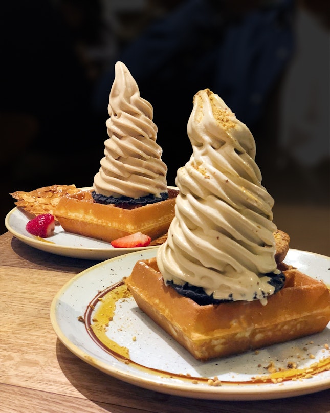 1-For-1 Single Waffle w/ Softserve ($12 for 2)