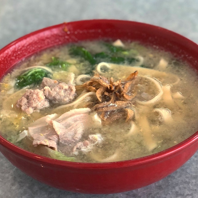 Sliced Pork Belly Ban Mian (Soup)