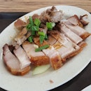 6.5🌟 / 10🌟 Roasted Pork Rice with Chicken Organ @ S$6.40 from Foodmaster Food Court at Fusionopolis Galaxis Level 2
