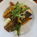 8🌟 / 10🌟 Yummy Pan Fried Salmon with Potato Wedges @ AU $27 from The Berry Farm at 43 Bessell Road, Margaret River