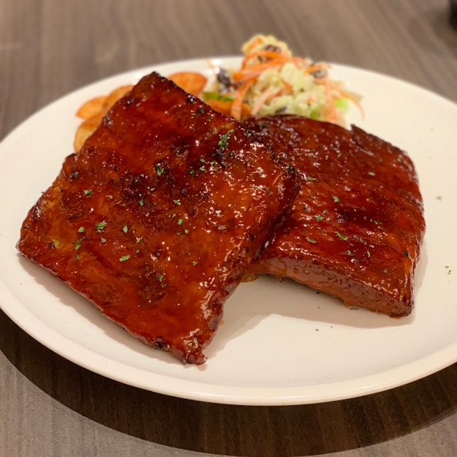 St Louis Style Barbecue Pork Ribs ($36)