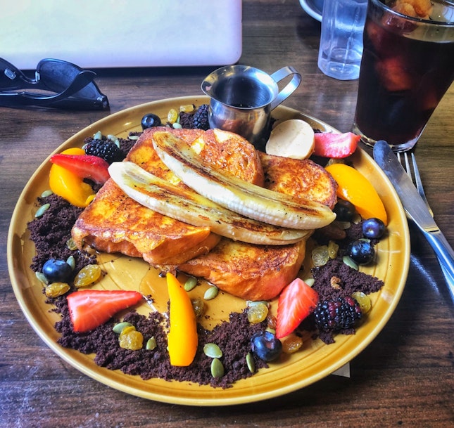 French Toast ($15) & Cold Brew ($6.5)