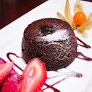 The chocolate lava cake from Pepper Steakhouse & Bistro.