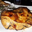 Slow Roast Chicken Leg (SGD$16.00) - a big, nicely glazed roasted chicken leg with herbs, vegetables and mashed potato.