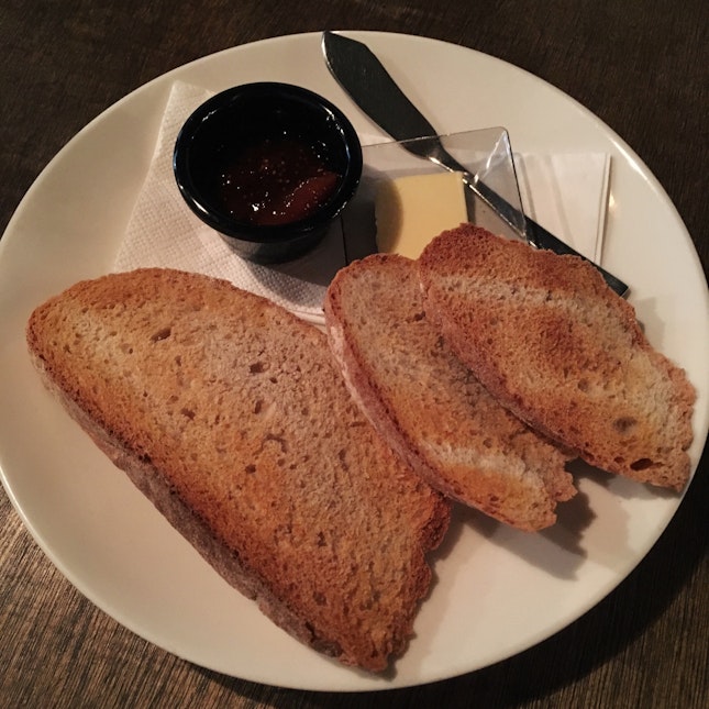Sourdough Toast with Fig Jam ($7)