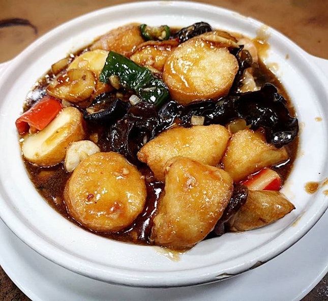 Seafood tofu at Oriental Chinese Restaurant, New Bridge Road