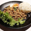 Thai basil rice @thaiexpresssgBig portion 😋