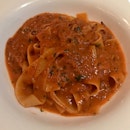 Pappardelle With Pork Ragout Marinated In Red Wine ($30)