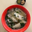 Mee Hoon Kueh Soup ($4)