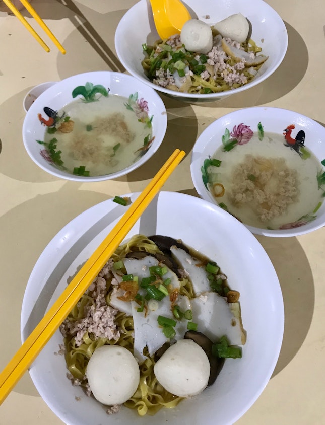 Bak Chor Mee ($3) From Sheng Cheng Fishball Noodles 