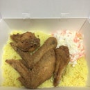 Crispy Fried Chicken Wing Rice