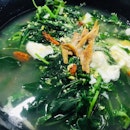 Spinach Tri Egg Soup