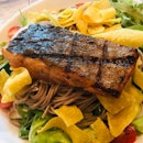 Grilled Trout Soba Salad