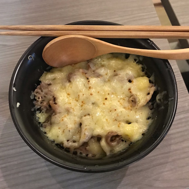 Gyu-Don with Cheese and Onsen Egg