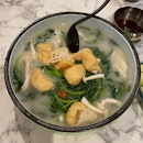 Poached Chinese Spinach w/ Fish Beancurd