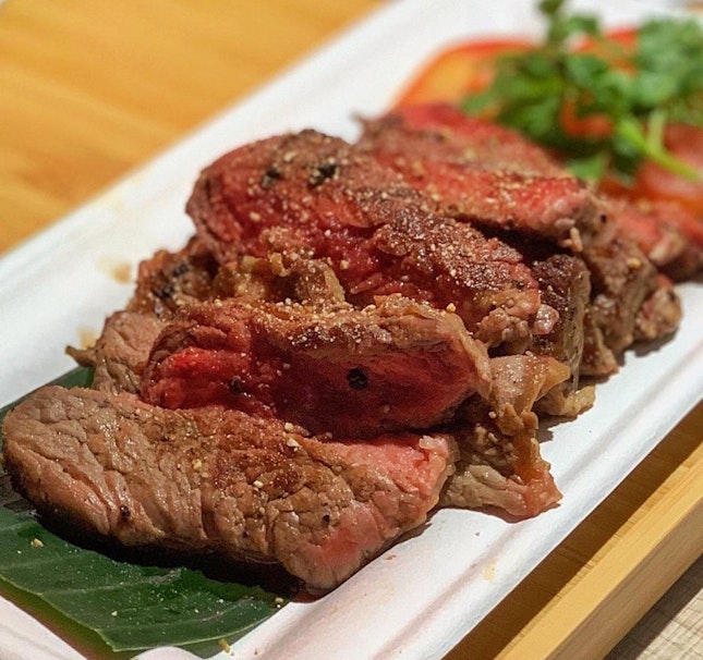 Isaan Beef Steak With Spicy Dipping Sauce ($23)