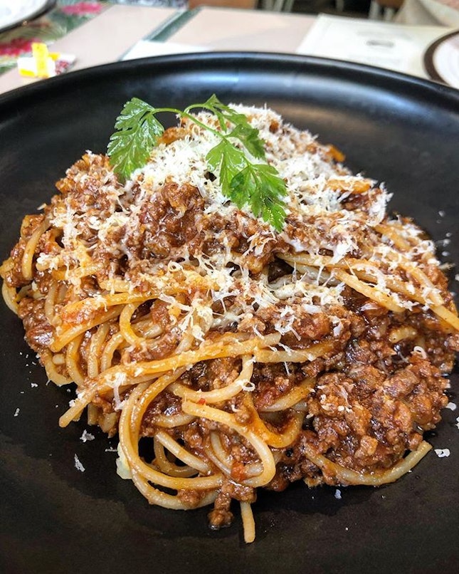 Wagyu Bolognese, pasta was al dente and they were very generous with the portions, meat and pasta.