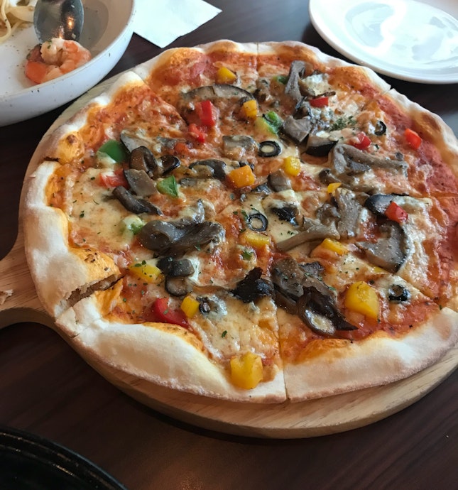 Four-mushroom Pizza