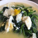 Three Eggs With Spinach