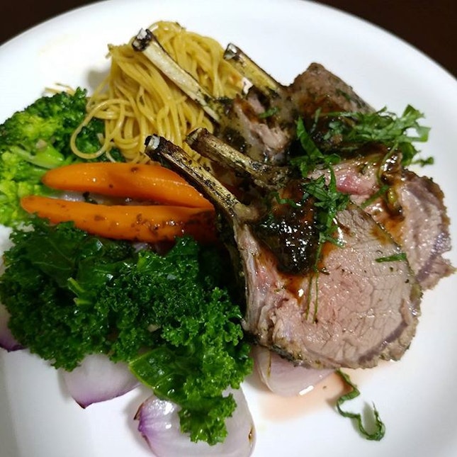 Home cooked succulent "Rack of Lamb" airflown direct from Victoria Market to home kitchen within 9 hours.