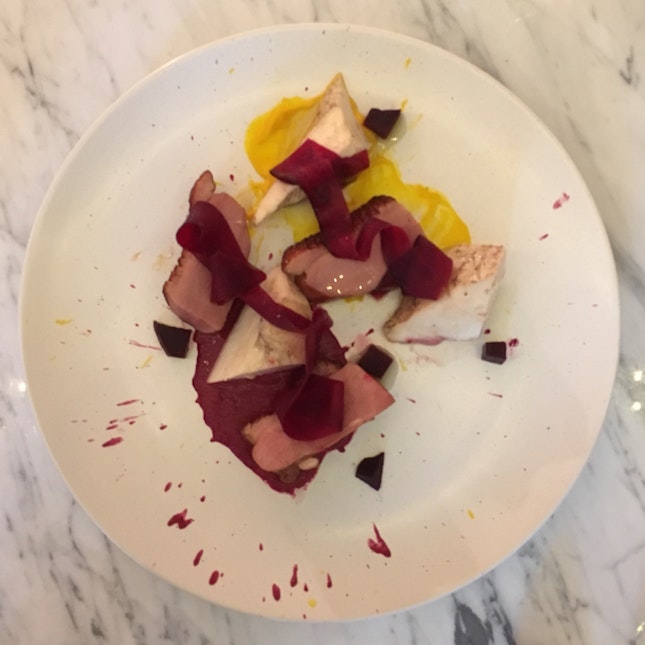 2-day Dry Aged Smoked duck, Poached Chicken Breast, Five Spice, Butternut, Beets ($25) - A Glamorous Facade That Masks A Not-so Glamorous Taste 😞