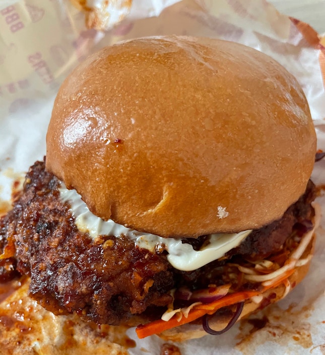 Gochujang Fried Chicken Burger $10.50