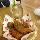 wings 0nly + Lychee Pear Spritzer  as a quick snack/meal
spicer than 四手指 😜