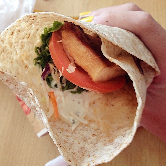 my grilled #mcwrap for #lunch today.