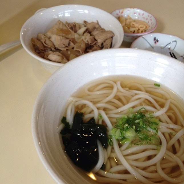 Hot Udon with Buta don #food