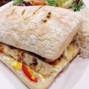 This is the Carvery Sandwich with lemon chicken from #SaladWorks at #JEM , it comes with a choice of brown rice or salad.