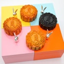 [Concorde Hotel] - Comes in macaron colored boxes with a cute silver rabbit lid opener, these year’s Mooncakes selection consists of Golden Jade Lotus Single Yolk, Matcha Bamboo Charcoal Skin with Goji and Black Sesame, Pure Lotus, Pure Lotus Single Yolk, White Lotus Single/Double Yolk.