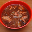[Seow Choon Hua Restaurant] - I find the gravy of the Red Wine Chicken Mee Sua ($5/$6) lacked the robustness and depth.