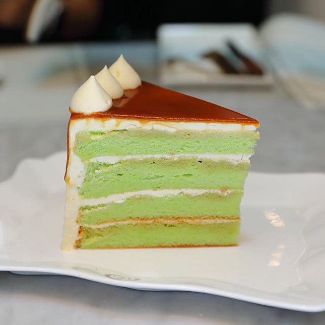 [Violet Oon] - My favourite cake at Violet Oon has to be the Pandan Gula Melaka Cake ($13).