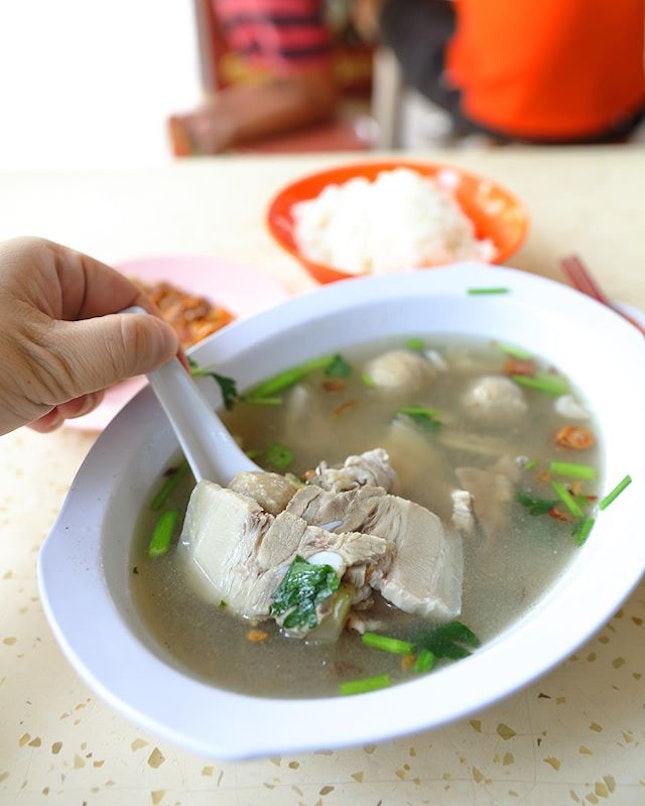 [Aik Kee Haslet Soup] - The Pig's Organ Soup here ranges from $4.50 to $7.