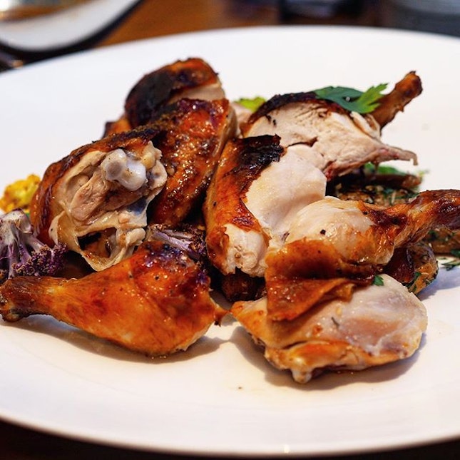 [Cook & Brew] - Orange-brined Roasted Whole Chicken for sharing.