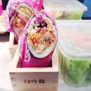 Cos I was craving for some sushi and we found this cutesy sushi burrito!