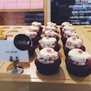 Red velvet cupcakes at LAMB Cupcakery